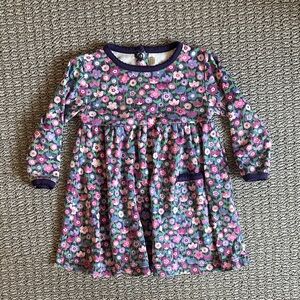 JoJo Maman Bebe Pink and Purple Floral Dress 12-18 months